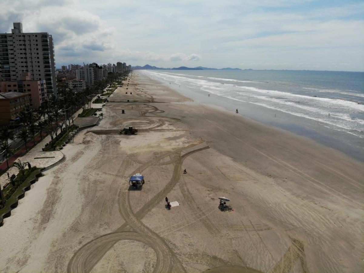 Apto Pe Na Areia Ar Condicionado Internet Estacionamento Portaria 24H Apartamento Praia Grande  Exterior foto