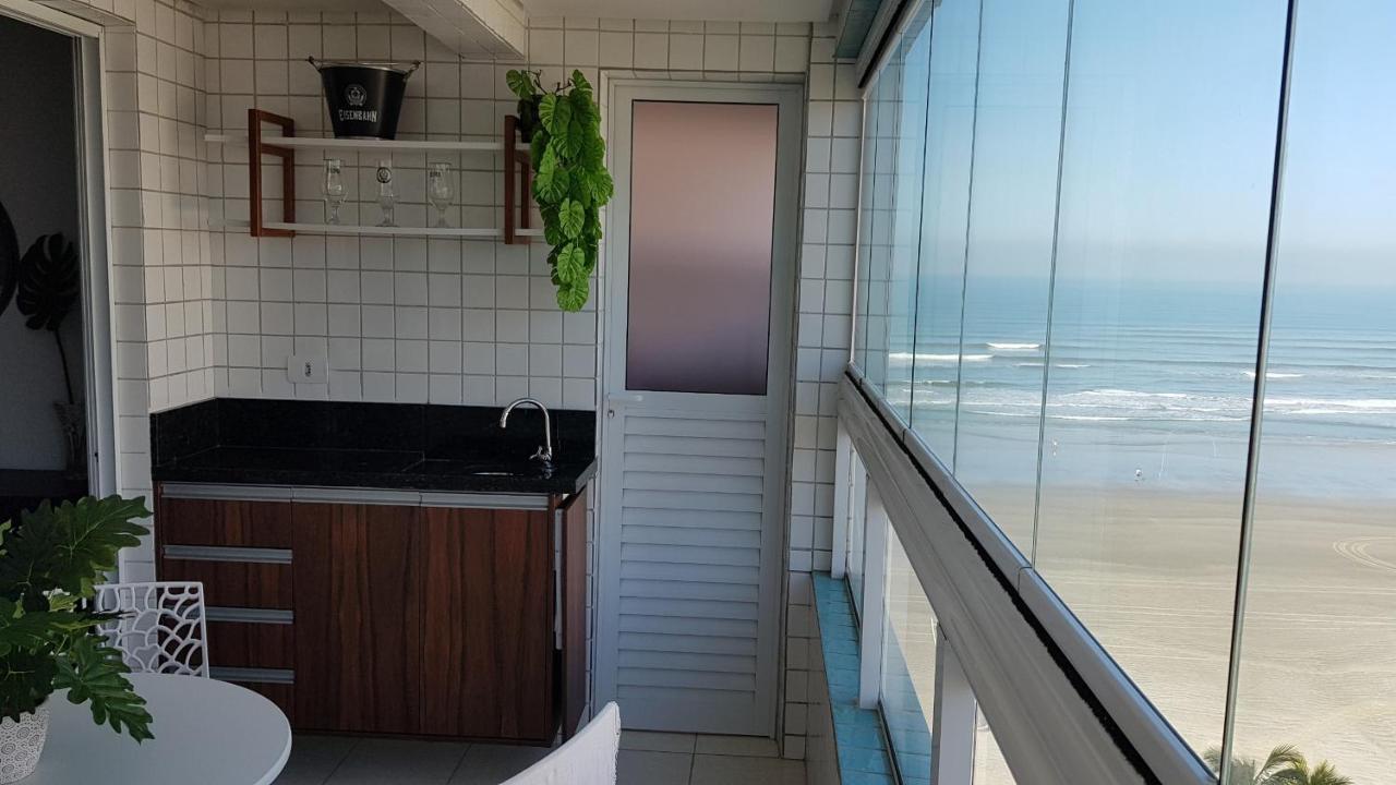 Apto Pe Na Areia Ar Condicionado Internet Estacionamento Portaria 24H Apartamento Praia Grande  Exterior foto